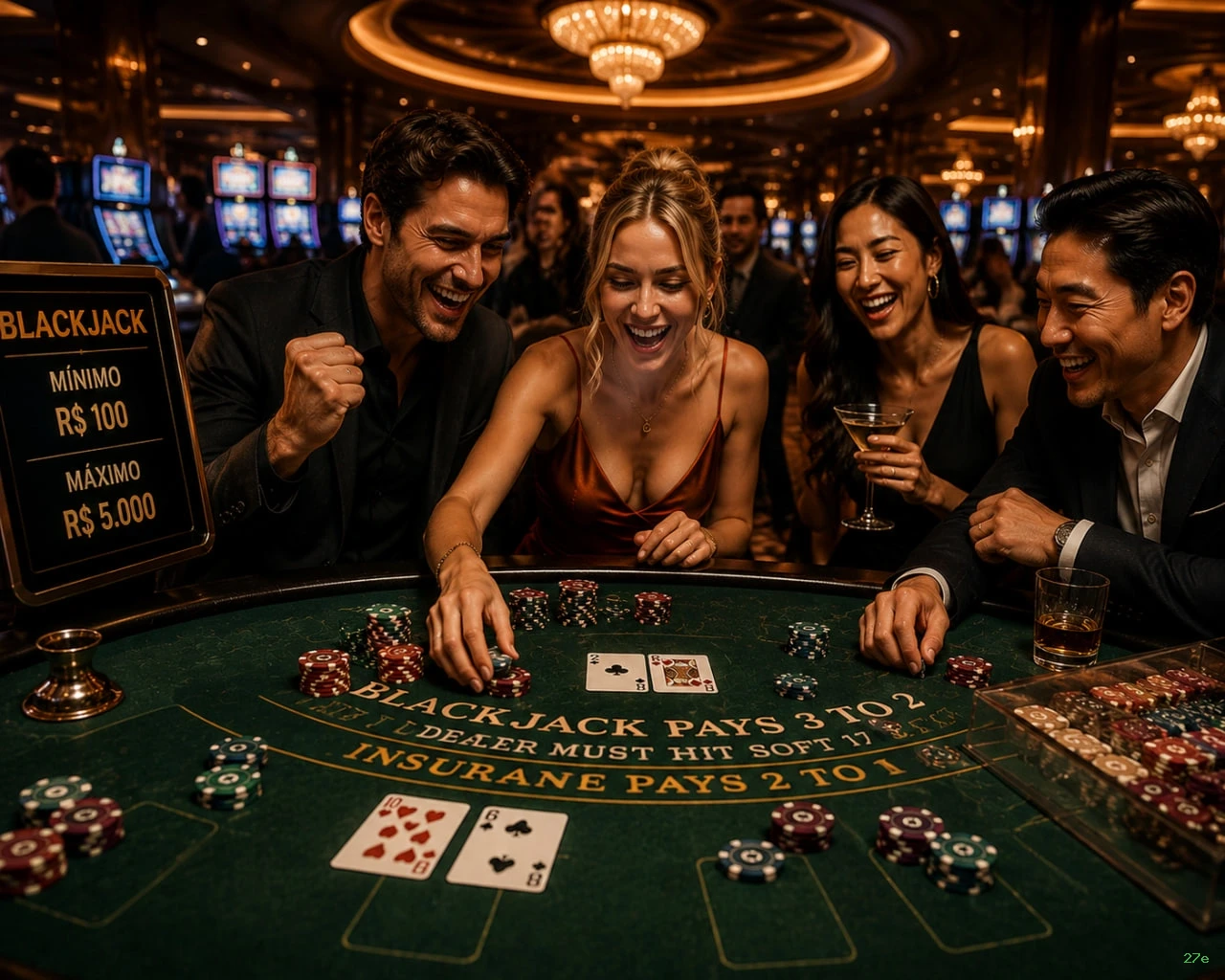 Cassino ao vivo da 27e com dealers reais